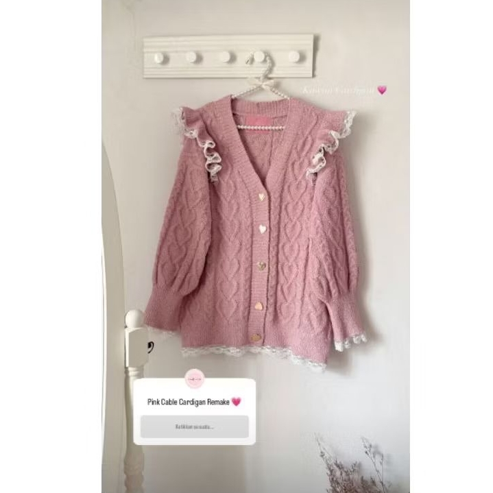 gelato pique cardigan ruffle