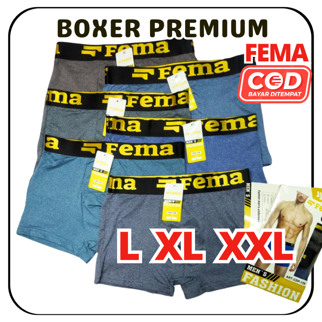 Celana Dalam Boxer Pria Cd Boxer Pria Terbaru FEMA Sembur