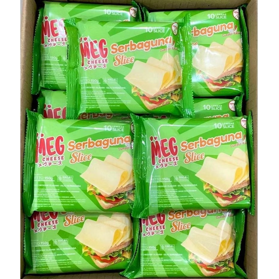 

(1 DUS) MEG KEJU SERBAGUNA SLICES 10'S 150 GR ISI 24 PCS