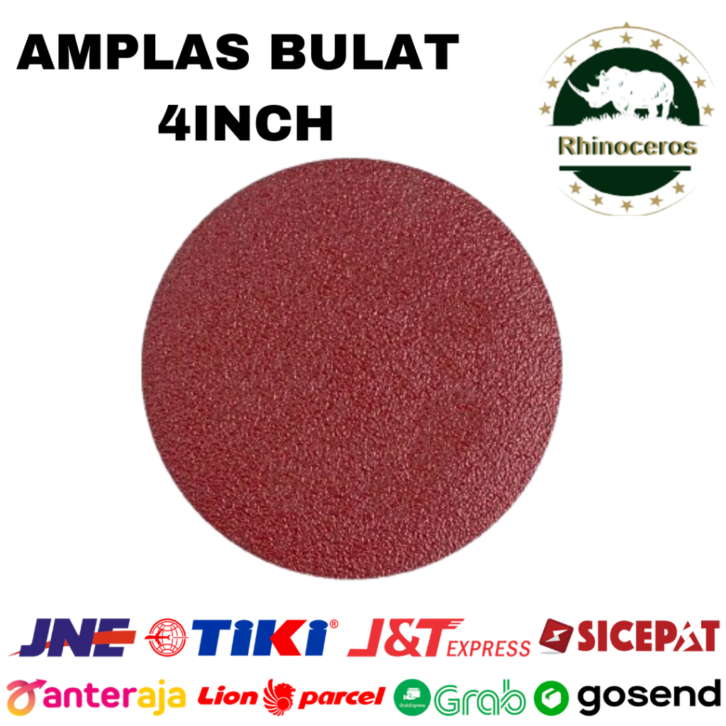 Bundling 10 Pcs Amplas Tempel Bulat Kecil Amplas Kayu