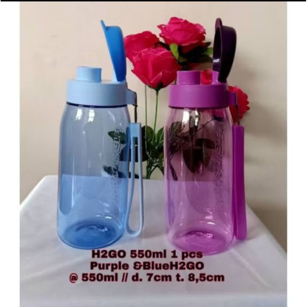 Tupperware H2GO 500 ml -  ready ungu 1pc