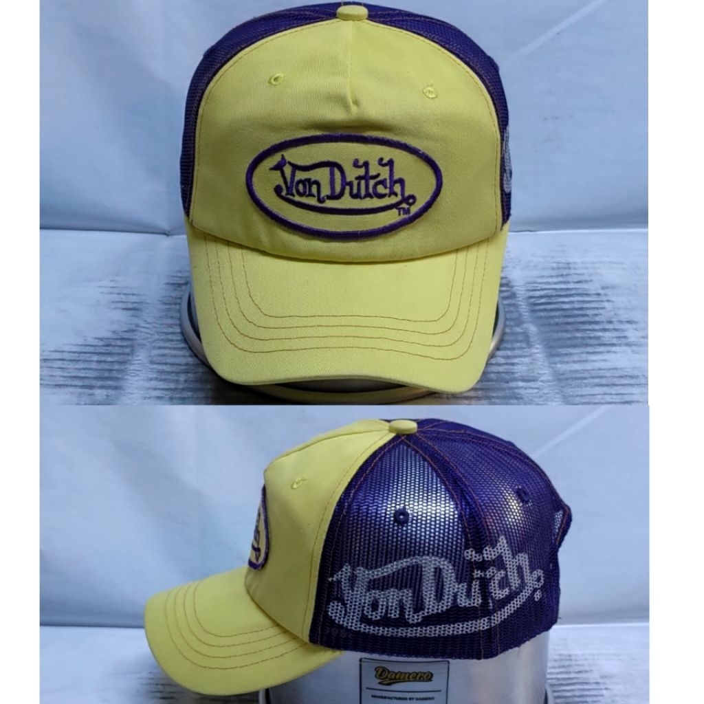 Topi Von Dutch 2 Tone A-Frame Trucker Cap Authentic Ori 2nd