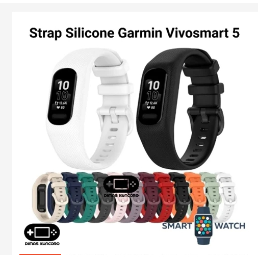 Strap Silicone Garmin Vivosmart 5 silikon tali jam smartwatch karet vivo smart