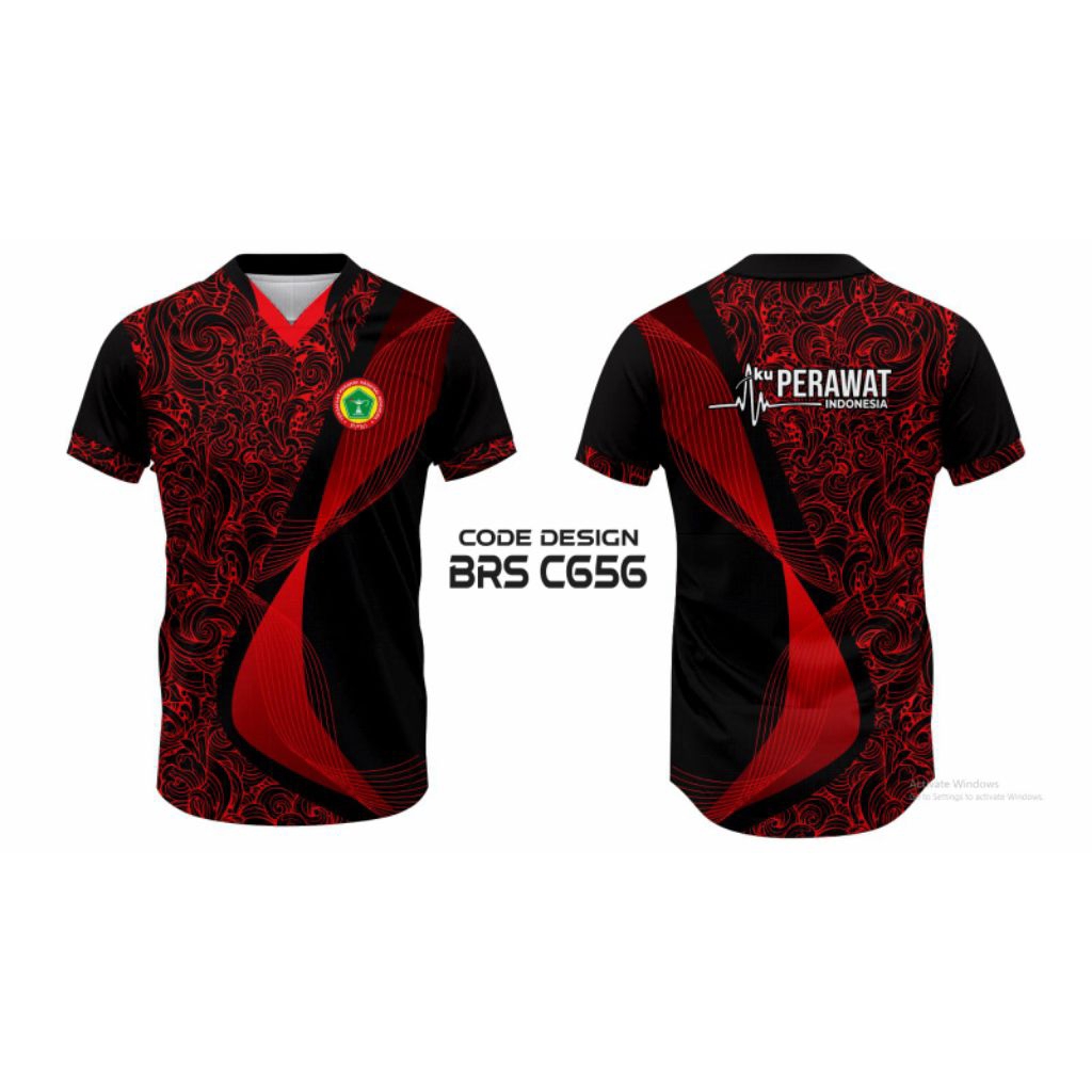 KAOS Jersey full printing//PERAWAT//Puskesmas//Rumahsakit//FREE Custom DESIGN