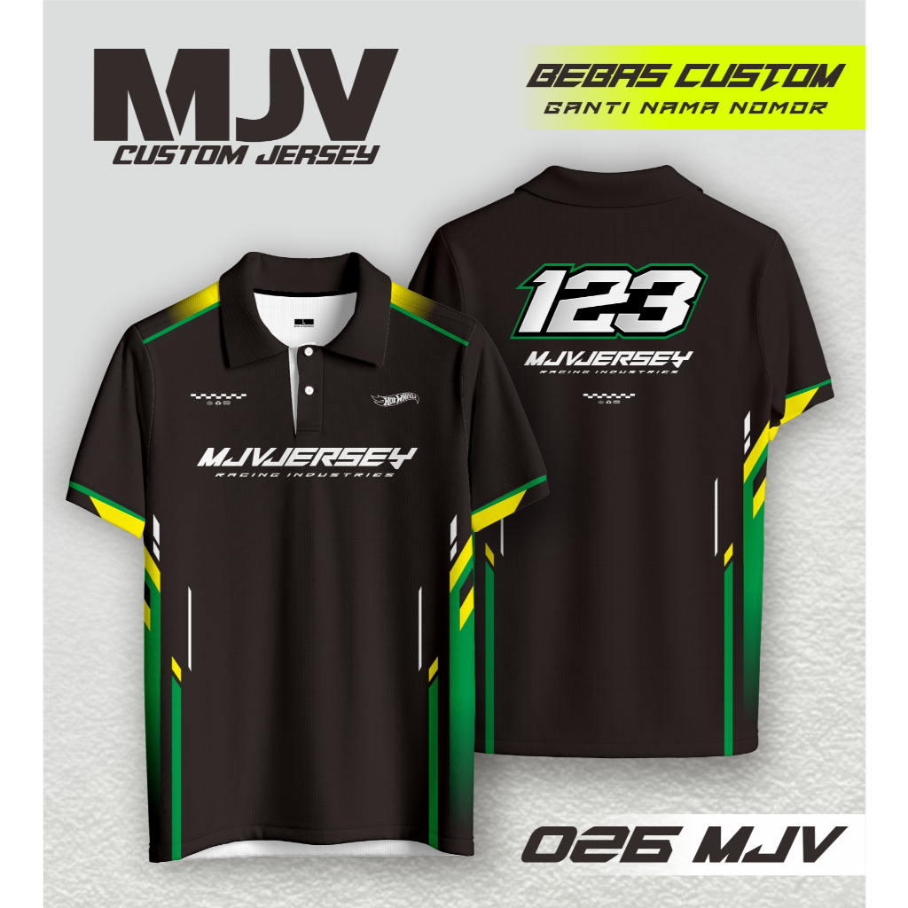 026  mjv kaos jersey racing desain simple keren bebas costum nama nomer