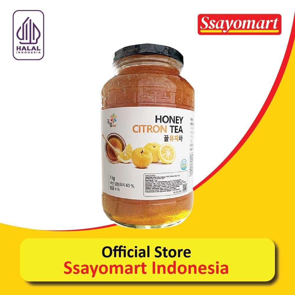 

Kkoh Shaem Honey Citron Tea 1 KG Ukuran Besar - Made In Korea
