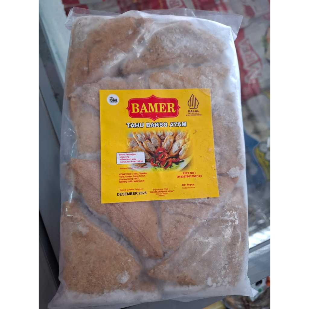 

TAHU BAKSO BAMER 10s 500 GR - TAHU ISI BAKSO / Tahu Bakso