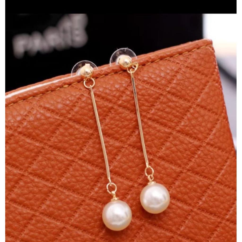 Anting Mutiara Rumbai Panjang Cantik Model Kekinian Wanita Elegant//Anting Korean Style Trendy