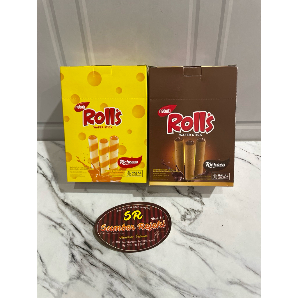 

NABATI ROLLS WAFER STICK ISI 20 bungkus