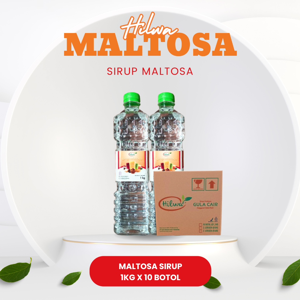 

Hilwa Maltosa Sirup | Gula Beko | Sirup Malt 1 Dus/Karton - 1Kg x 10 Botol