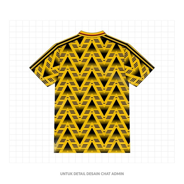 Jersey Arsenal Fantasy Away 1992-1993 Fullprinting - Atasan