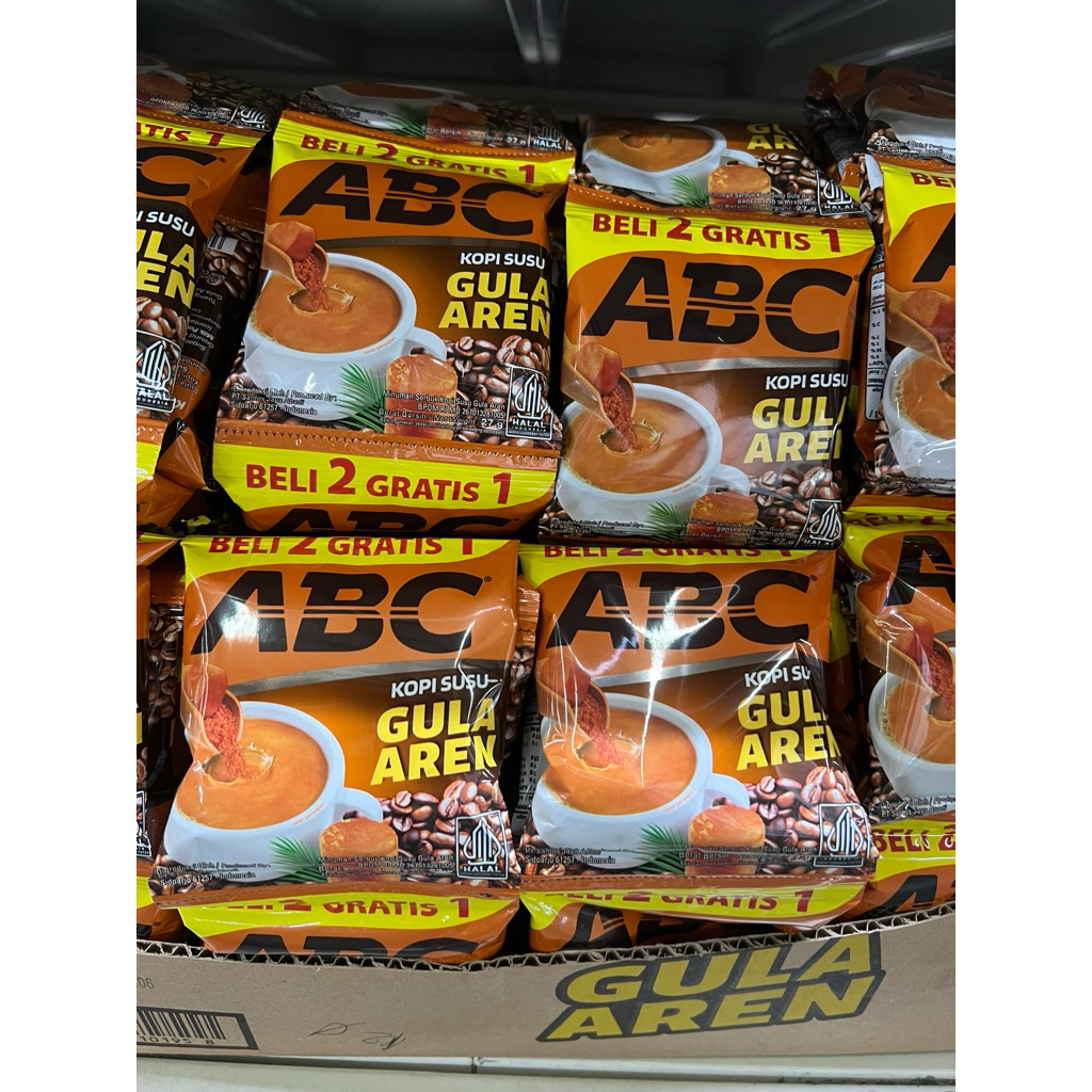 

HARGA PROMO ABC GULA AREN 1 renteng (10 sachet)