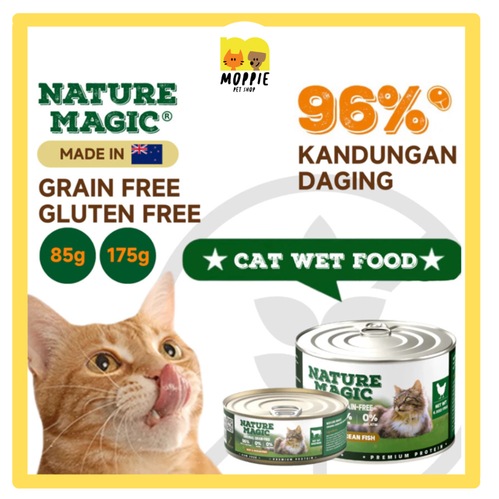Nature Magic 85gr / 175gr Makanan Basah Kucing Grain Free Cat Wet Food Beef Chicken Lamb Salmon / We
