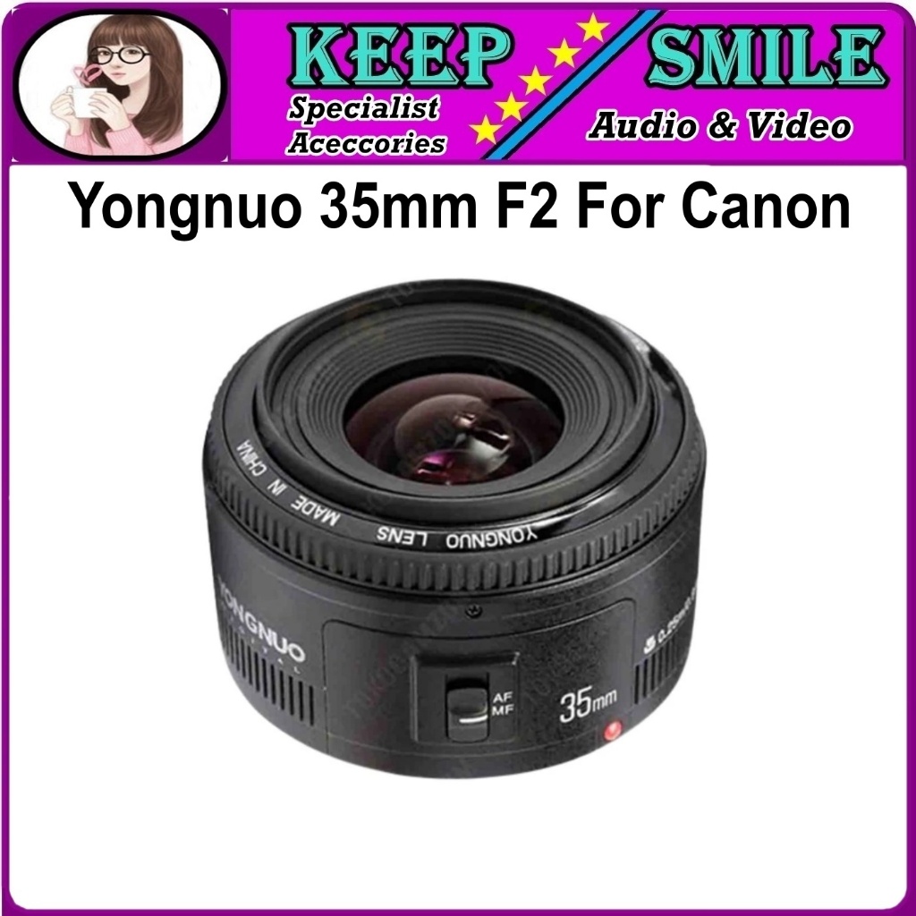 Yongnuo 35mm f/2 Lens for Canon EF - Lensa Yongnuo 35MM For Canon