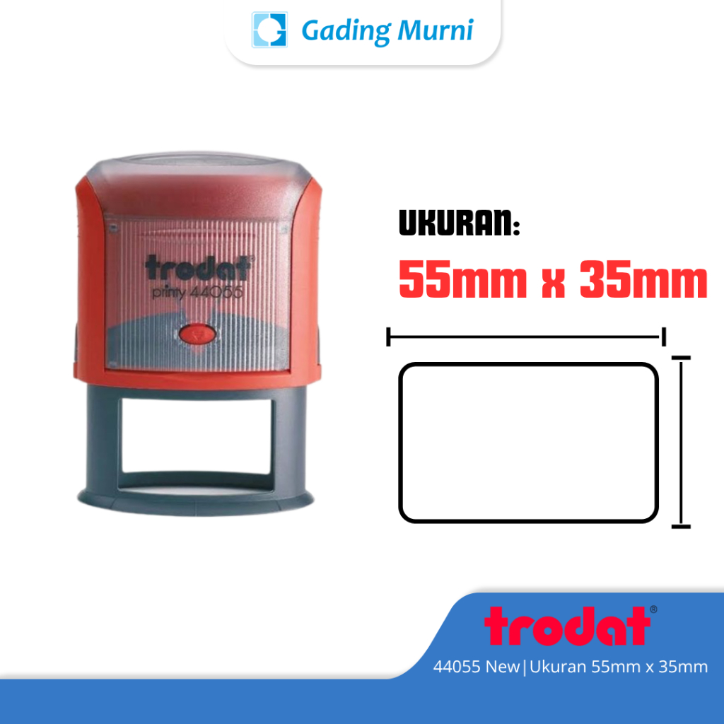 

TRODAT 44055 – Stempel Tanggal Bulat Besar 55mm, Tinta Otomatis, Custom Nama/Logo