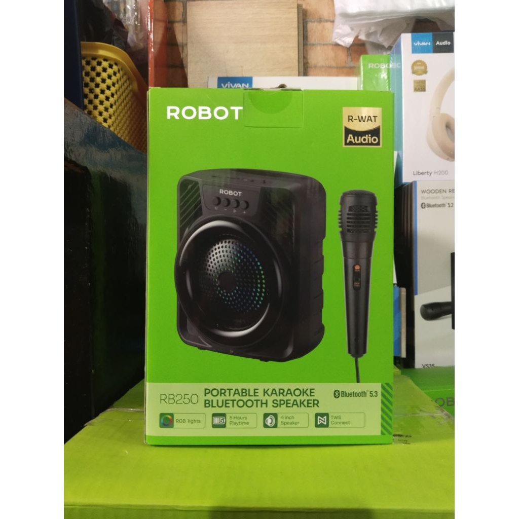 Speaker Bluetooth Karaoke + Mic Robot RB250
