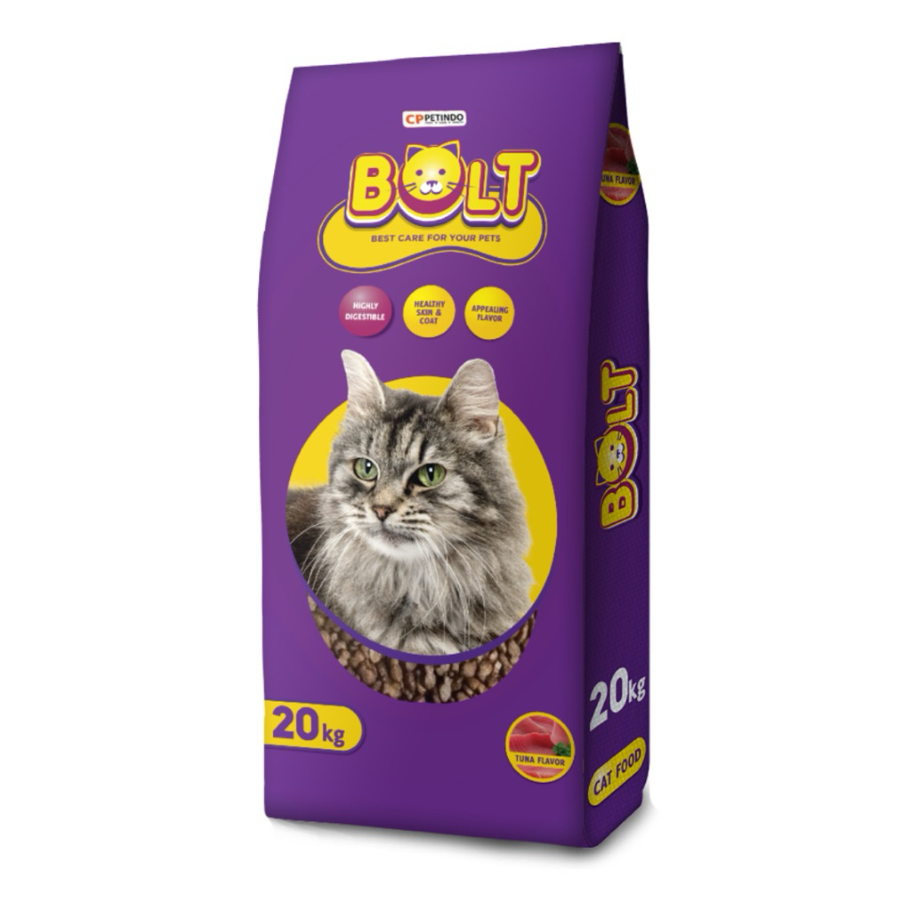 Bolt cat food Makanan Kucing tuna kibble ikan | JUST FULL ORI & JUST MILD ORI
