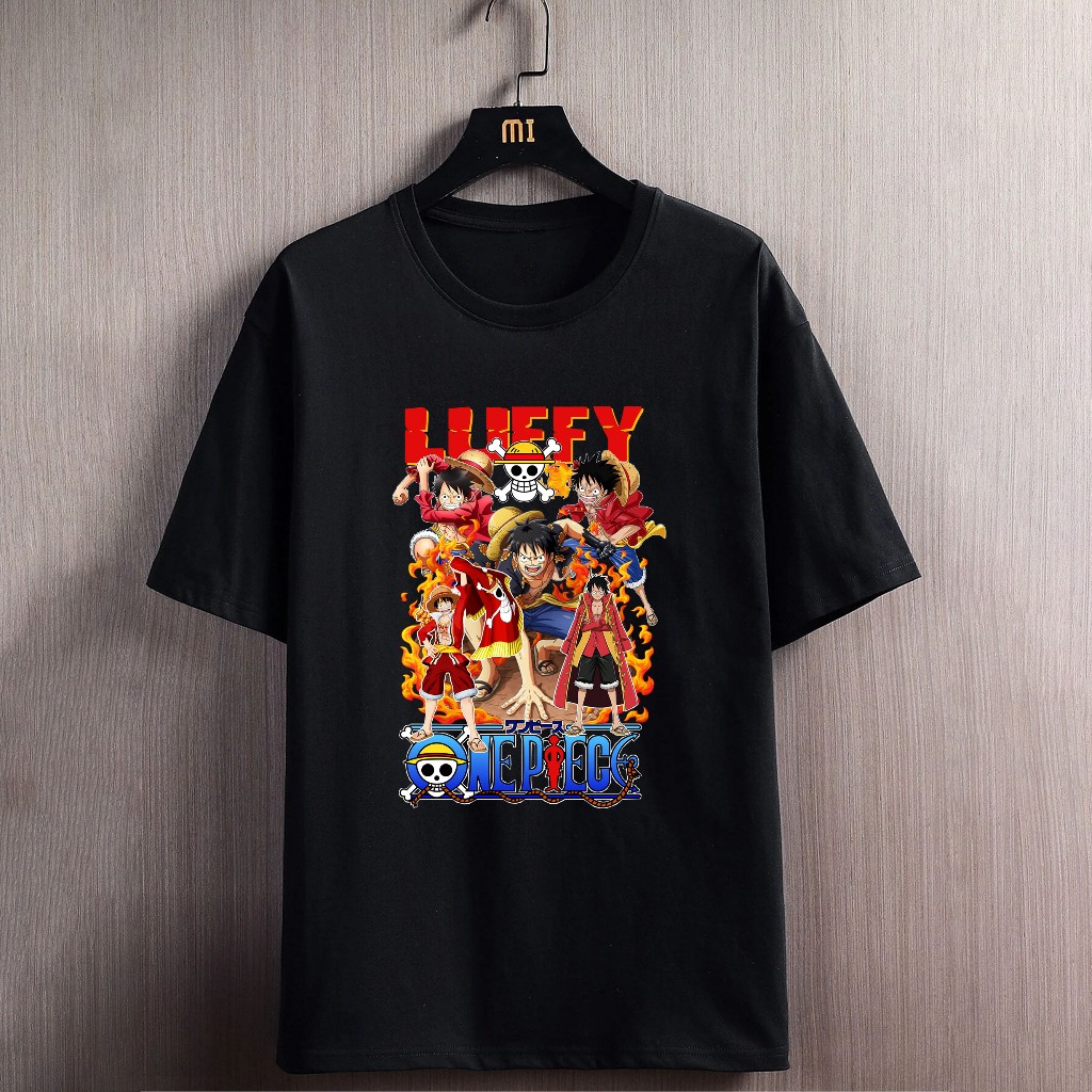 Kaos Luffy one piece baju pria luffy
