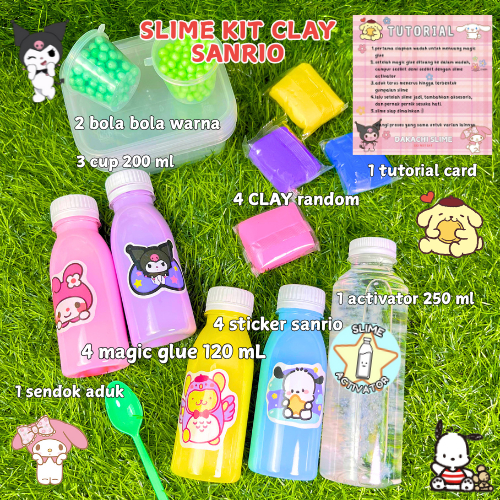 Slime Kit Clay // Slime Kit Sanrio // Slime Kit By Dakachi Slime // Slime Kit Anti Gagal