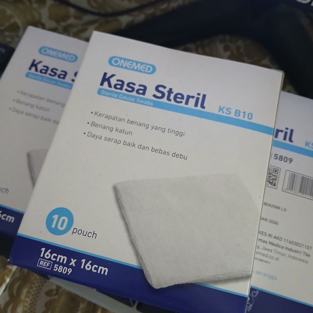 Kasa Steril Onemed / Kasa Steril One Med / Kasa Lipat 16 X 16 cm (BOX= 10 pcs)