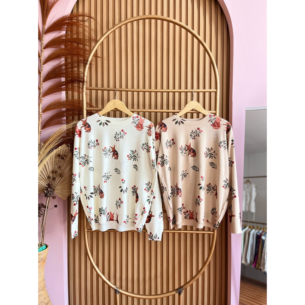 FENITA KNIT - Atasan Rajut motif kelinci