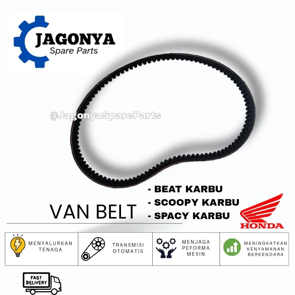VAN BELT / V BELT BEAT KARBU, SCOOPY KARBU, SCOOY KARBU HONDA