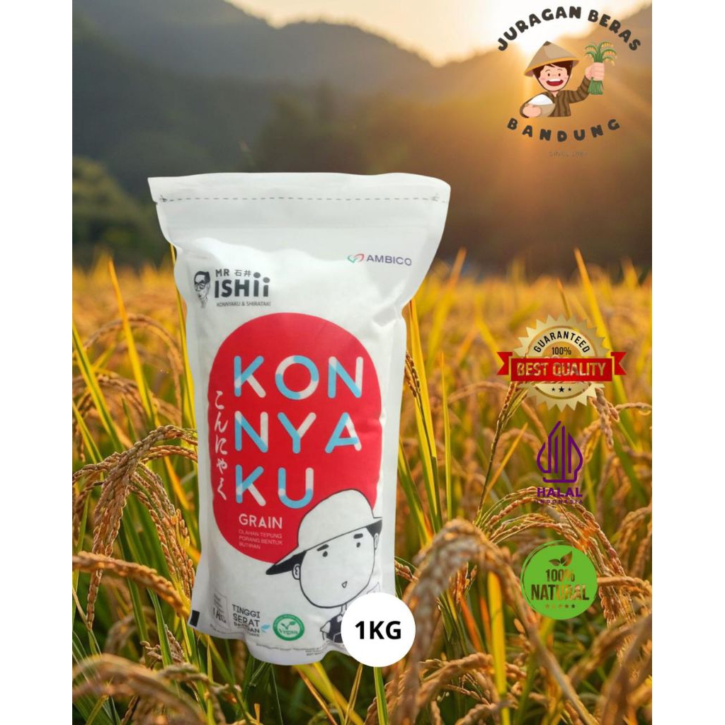 

Beras Japonica Kon nya Ku / Shirataki Rice 1 Kg Murah