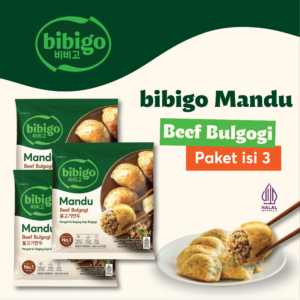 

Seoul Set - bibigo Mandu Beef Bulgogi 180 Gram