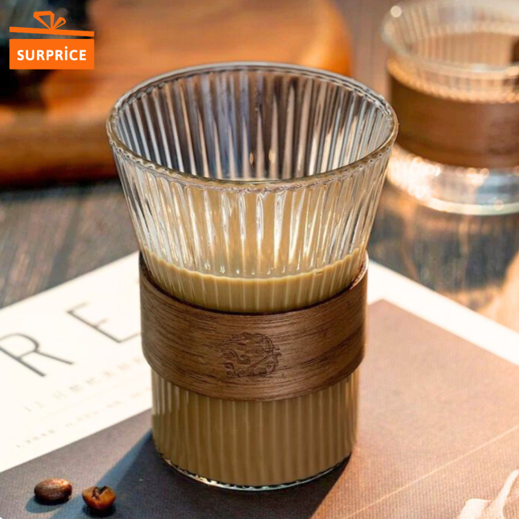 Surprice [Komplit] Gelas Kaca Cafe Aesthetic Tabung Polos / Gelas Kaca / Mug Cangkir / Gelas Kaca Se