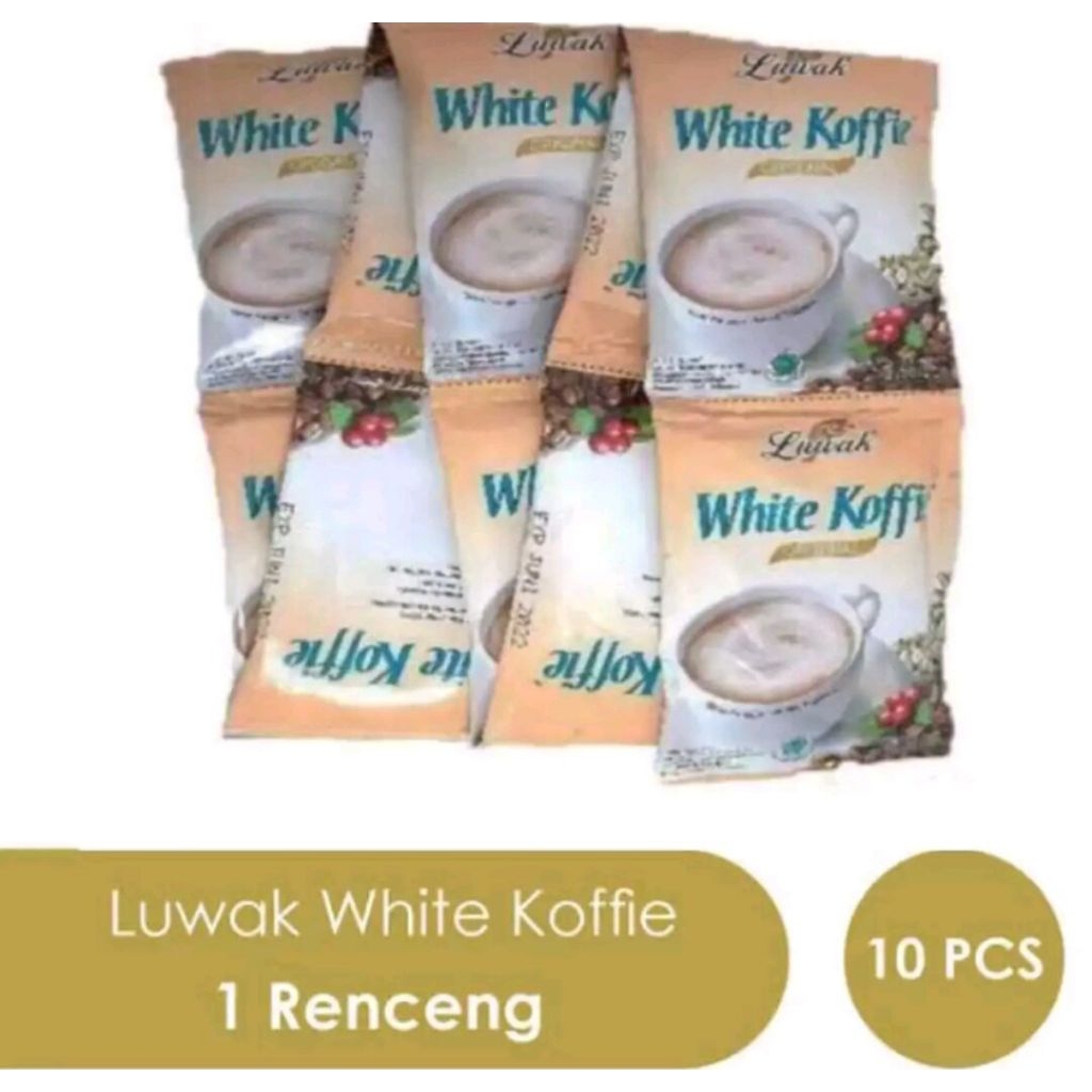 

Luwak White Coffee 1 Renceng Isi 10 Saset
