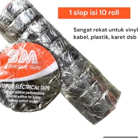 (1SLOP=10PCS) Isolasi Listrik Hitam Kecil / Isolasi Hitam Kecil