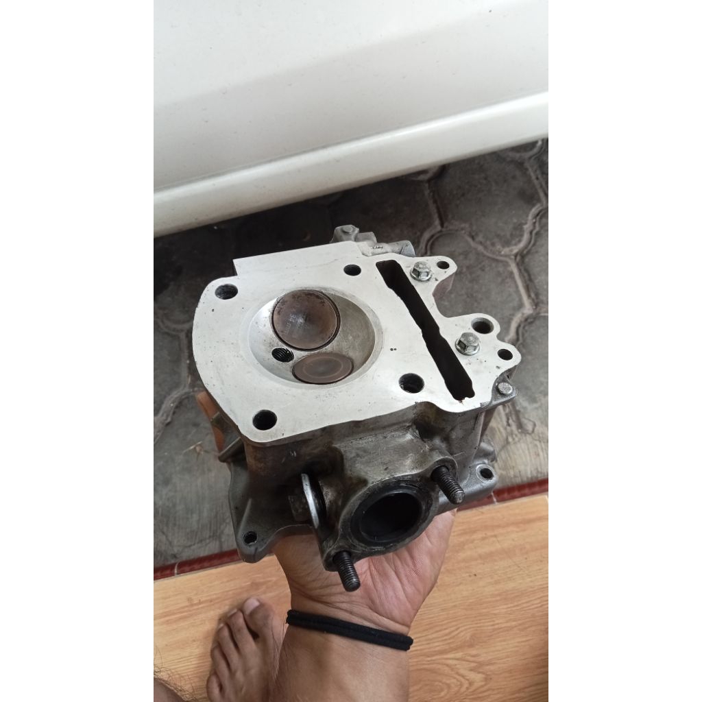 2nd head vario rubah sudut klep 30/25 radiator off