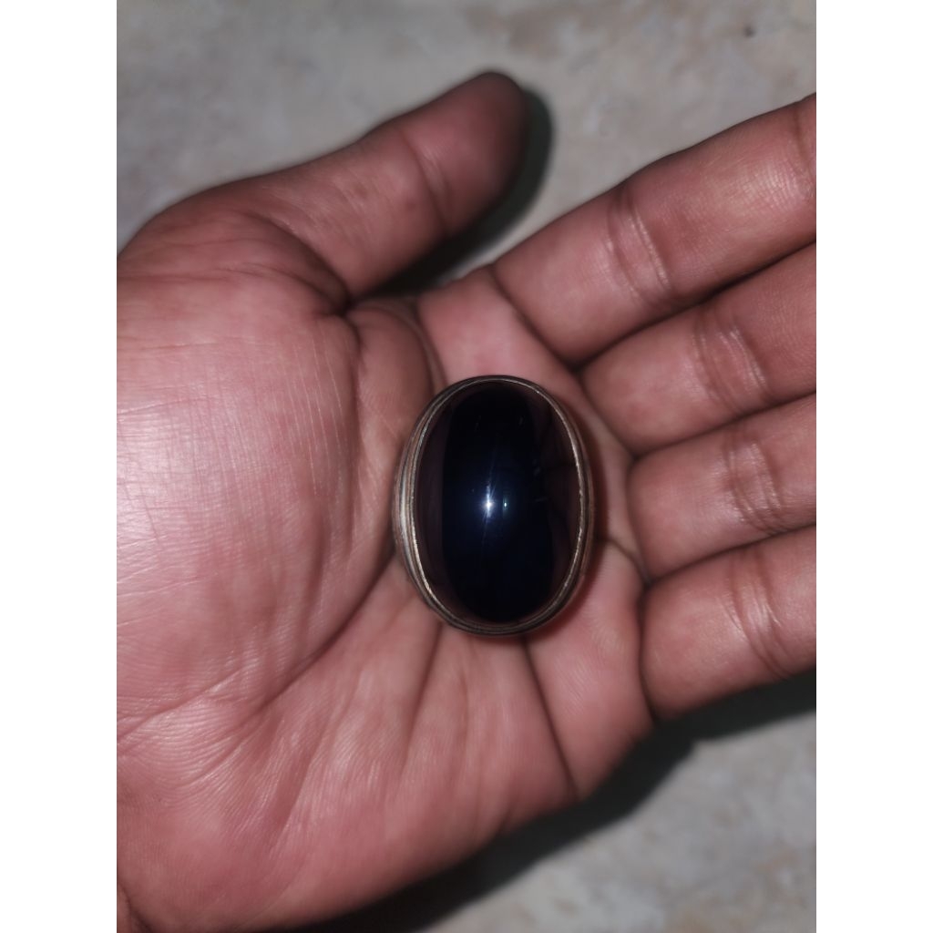 batu cincin ymanwlung kuno antik sangat langka iketan perak