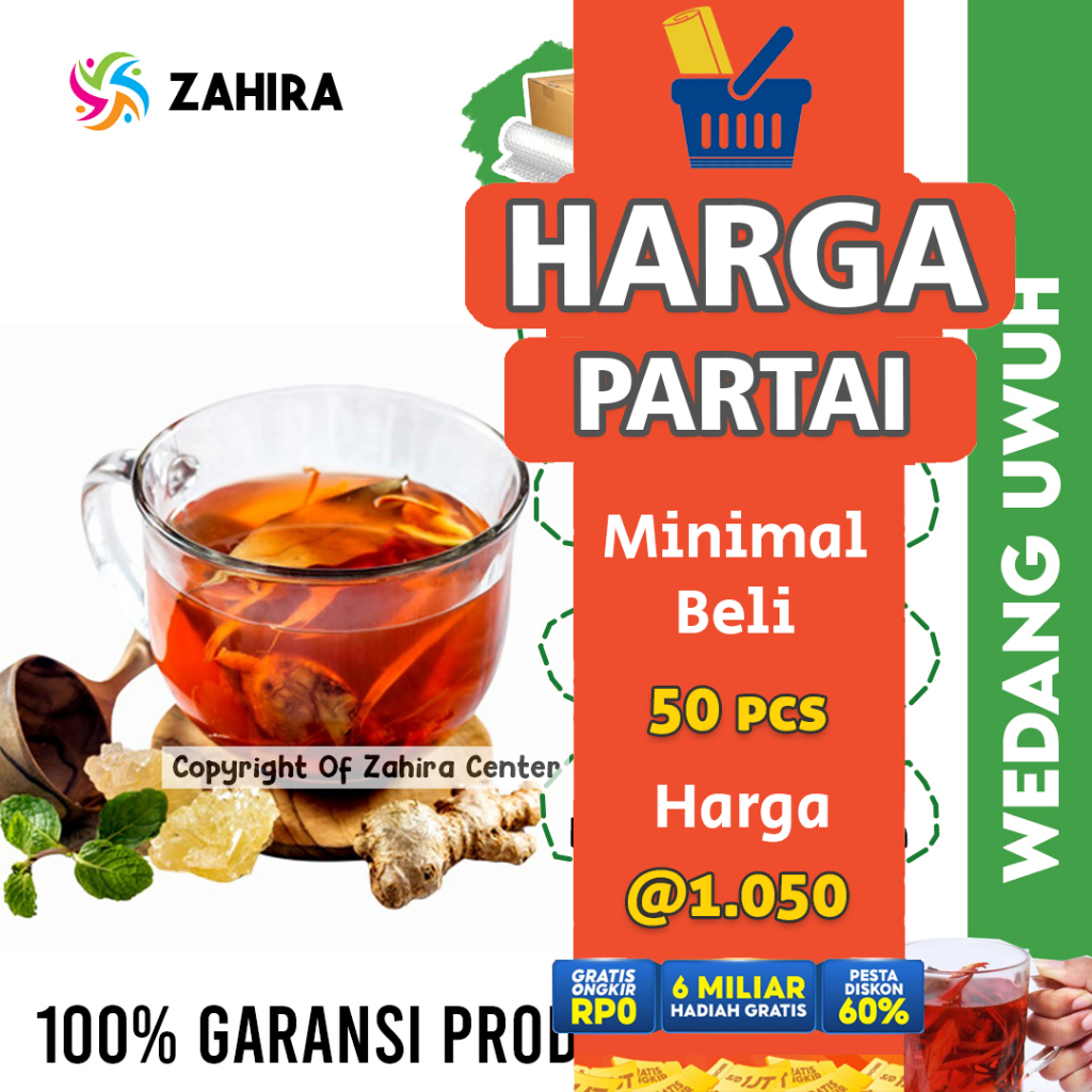 

HARGA PARTAI Min 50 Pcs Wedang Uwuh Komplit Asli Khas Jogja Teh Untuk Meningkatkan Imun Tubuh