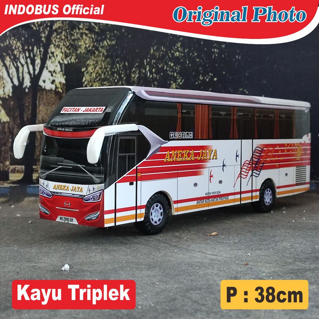 INDOBUS Miniatur Bus Bis Aneka Jaya SR2 HD Prime