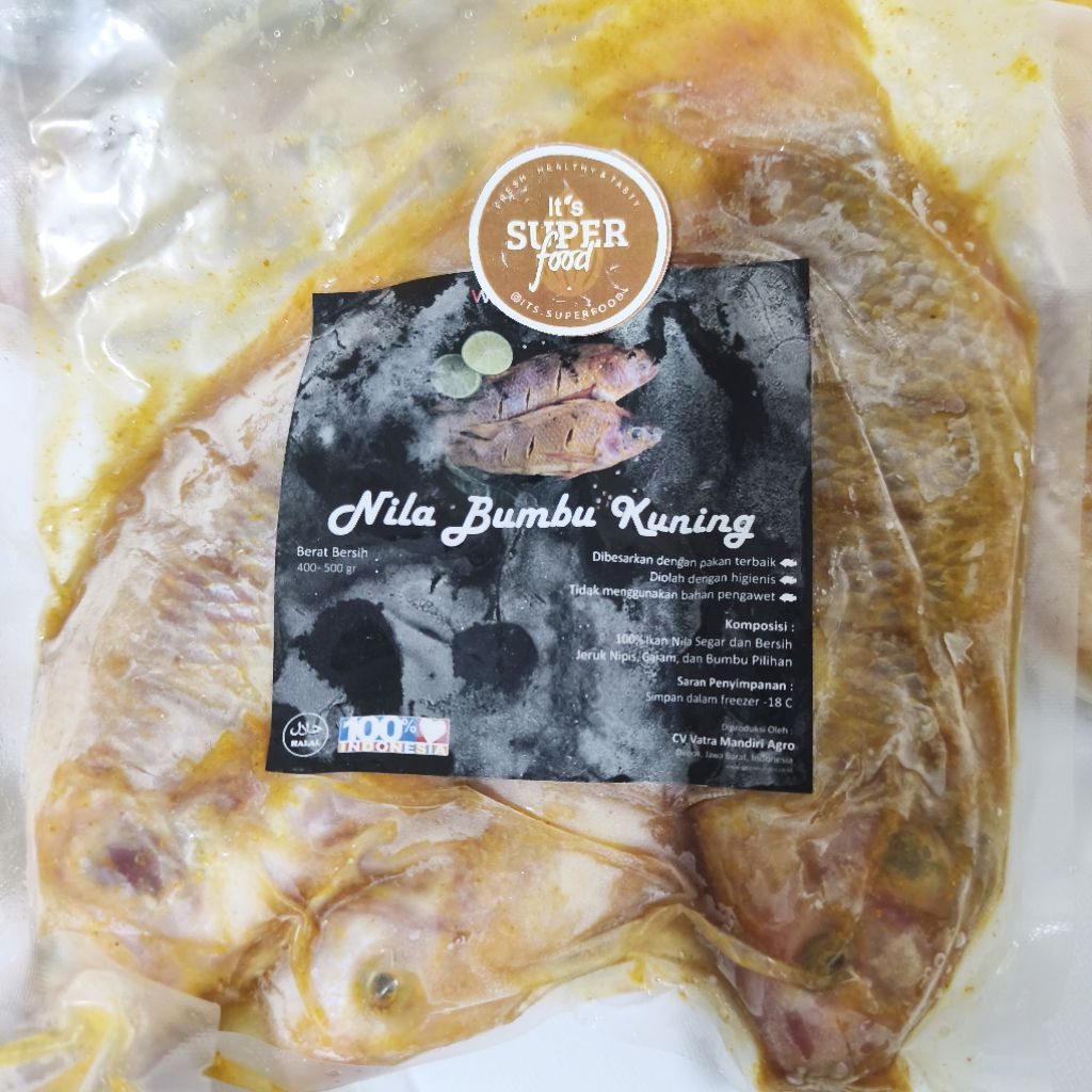 

Ikan Nila Utuh Bumbu Kuning berat 500-600 gr