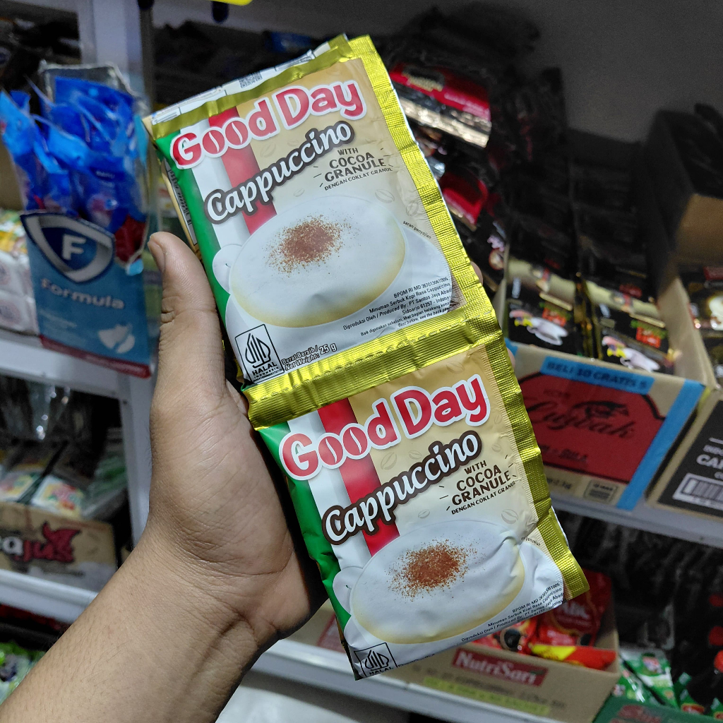 

Good Day Cappucino 25g 1Renceng Harga Murah!!