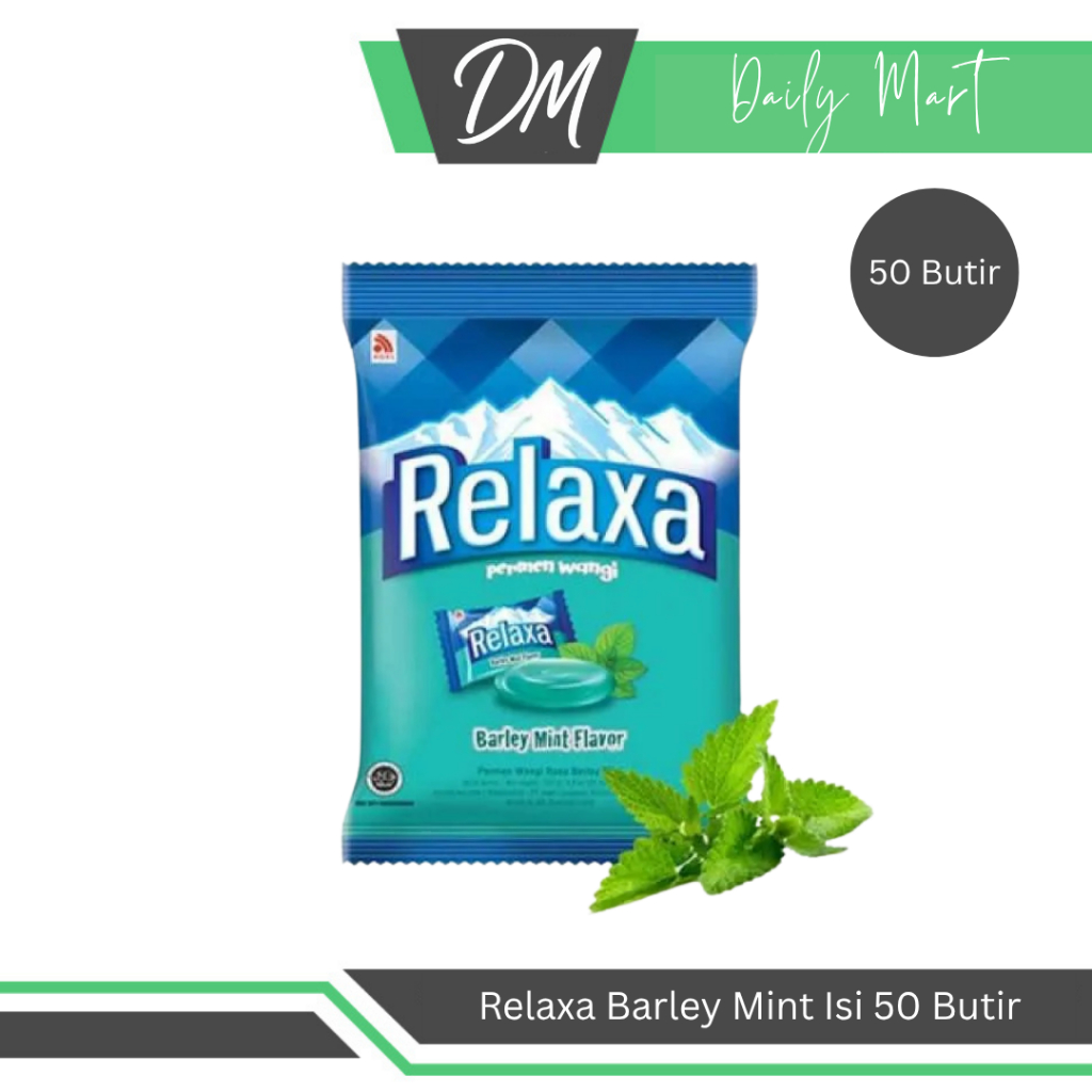 

Relaxa Barley Mint Sak 125gr Isi 50 Butir - Permen Mint Menghilangkan Bau Mulut Enak Murah