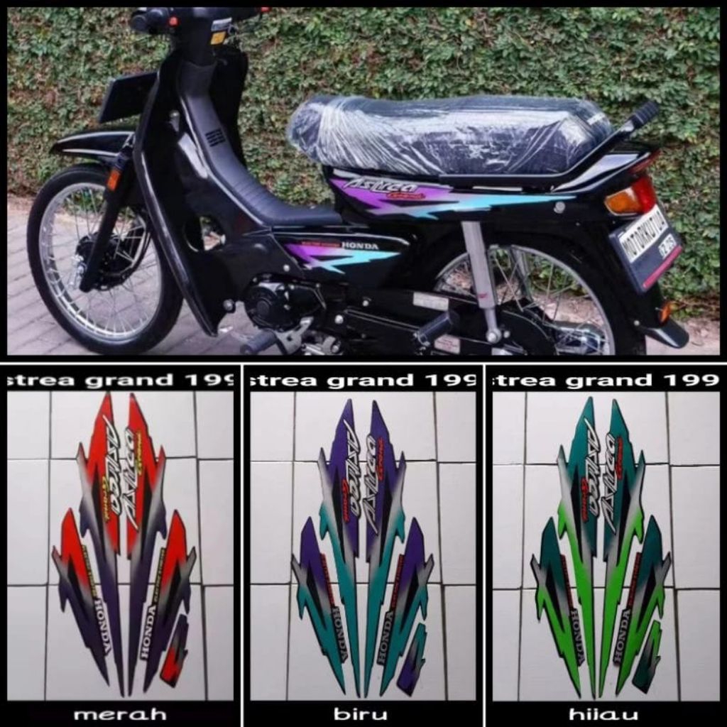 striping list bodi stiker body honda astrea grand sabit tahun 1995
