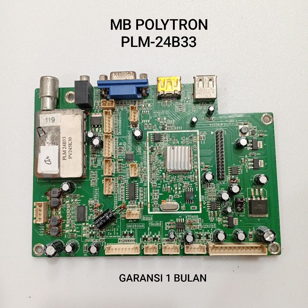 MAINBOARD TV POLYTRON PLM-24B33 - MB - MOTHERBOARD - MODUL - MOBO - MESIN TV POLYTRON
