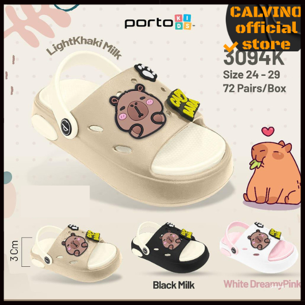 PORTO Sandal Selop Anak Cowok Dan Cewek Tali Belakang Anti lepas