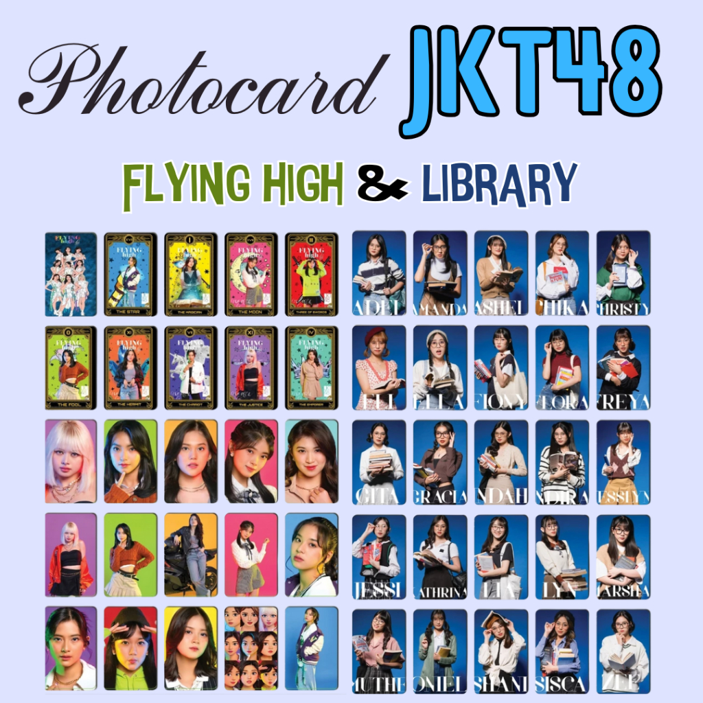 Photocard JKT48 Flying High & University Library | PC JKT 48 Satuan