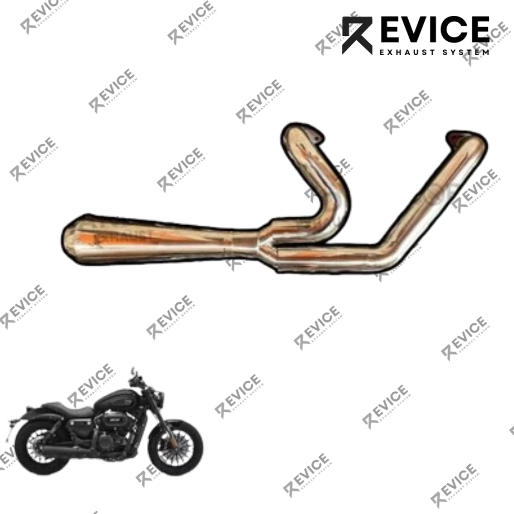 knalpot benelli keeway benda v252c by Revice exhaust type 2-1