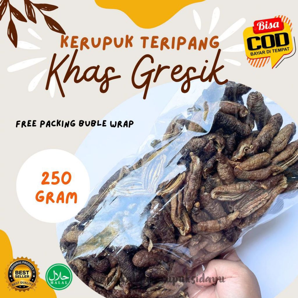 

Kerupuk Teripang Khas Sidayu Gresik | Enak Gurih Renyah | Free Bubble Wrap
