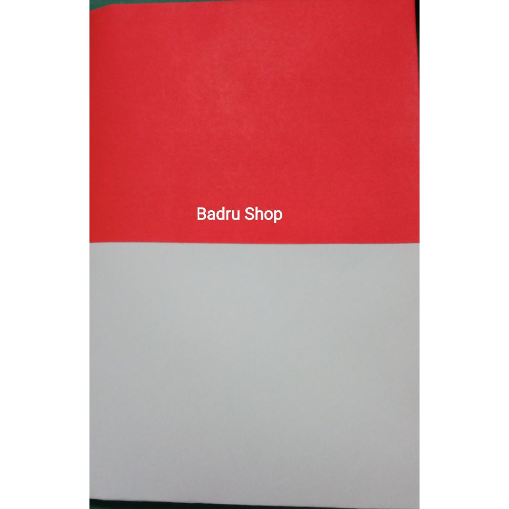 

Sampul Buku Merah Putih/Sampul Buku tulis Paskibra (include sampul plastik ukuran buku campuss dan lambang Garuda/stiker mini merah putih)