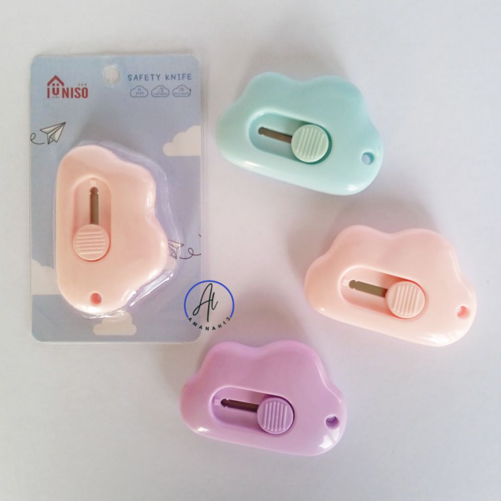 

AL - Cutter Mini Motif Awan / Pisau Pemotong Kertas Kecil / Cutter Kecil Motif Lucu Portable