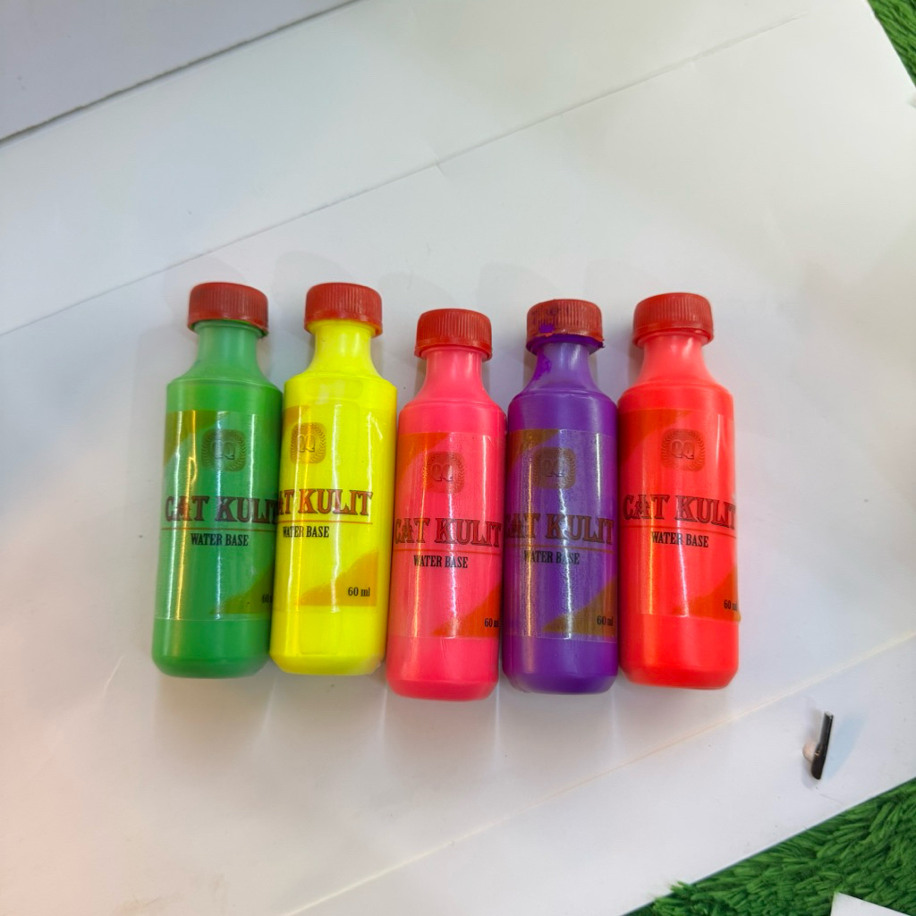 CAT KULIT WARNA NEON ASLI SIZE SEDANG CAT KULIT TAS DOMPET SEPATU