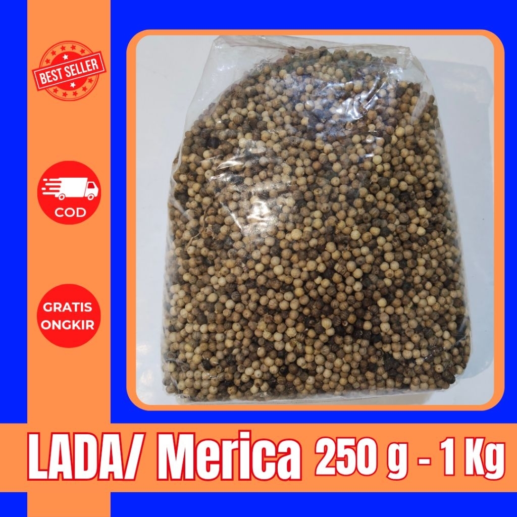 

MERICA BUTIRAN ASLI – 250g s/d 1kg | Lada Butir Murni Kualitas Premium