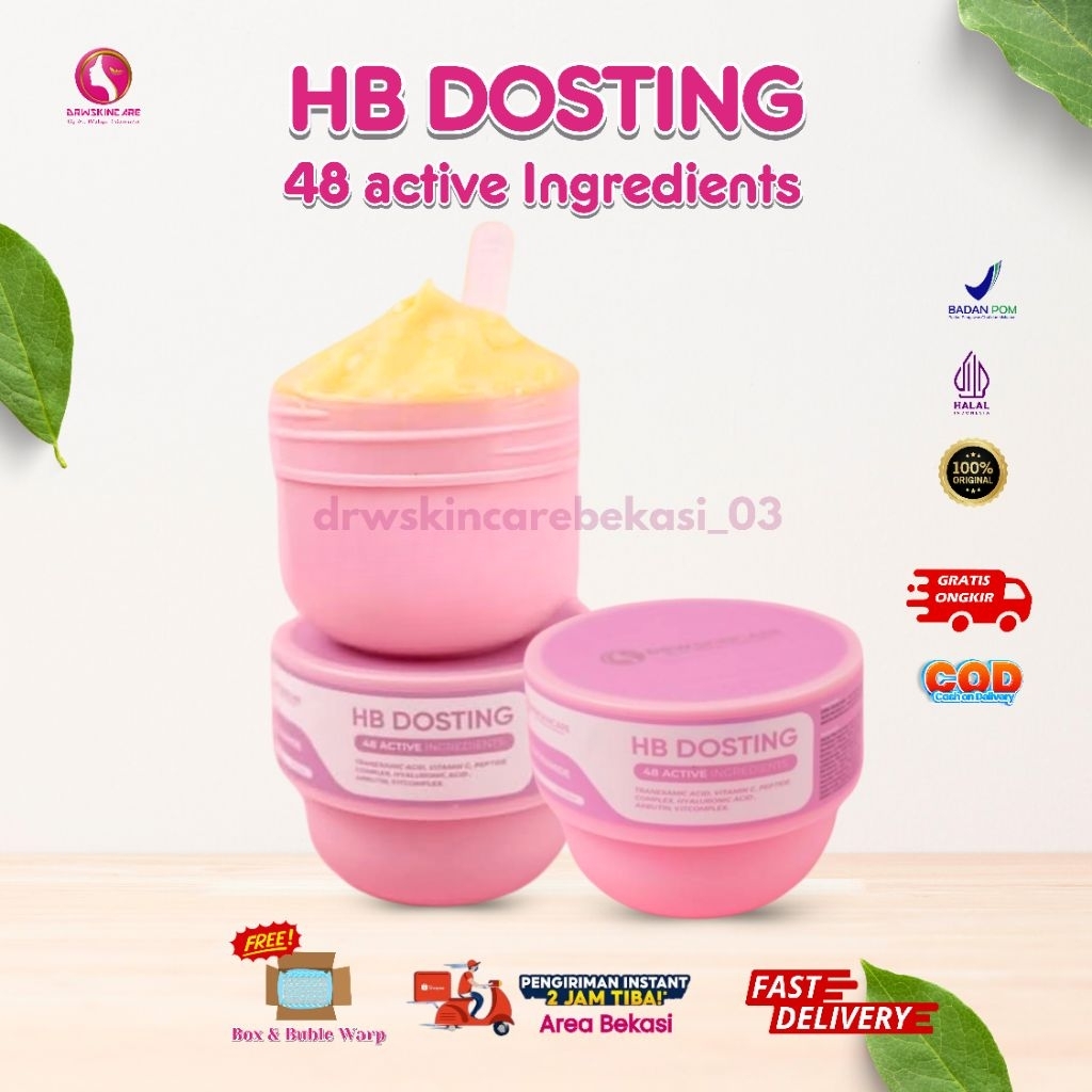 DRW Skincare HB Dosting 75ml BEST SELLER Lotion Pemutih Ampuh Mencerahkan 10x Lebih Cepat Lotion Lic