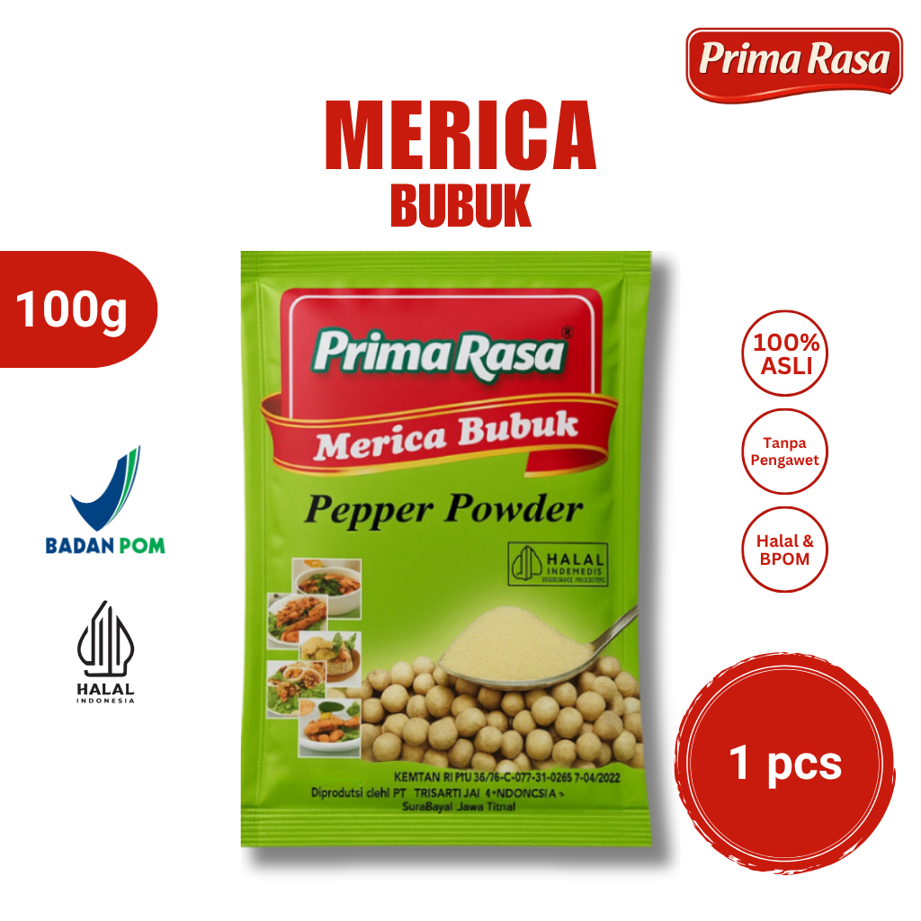 

Merica bubuk saset 100g Primarasa